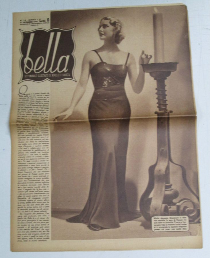 BELLA magazine side cover Issue 10 21 December 1944
