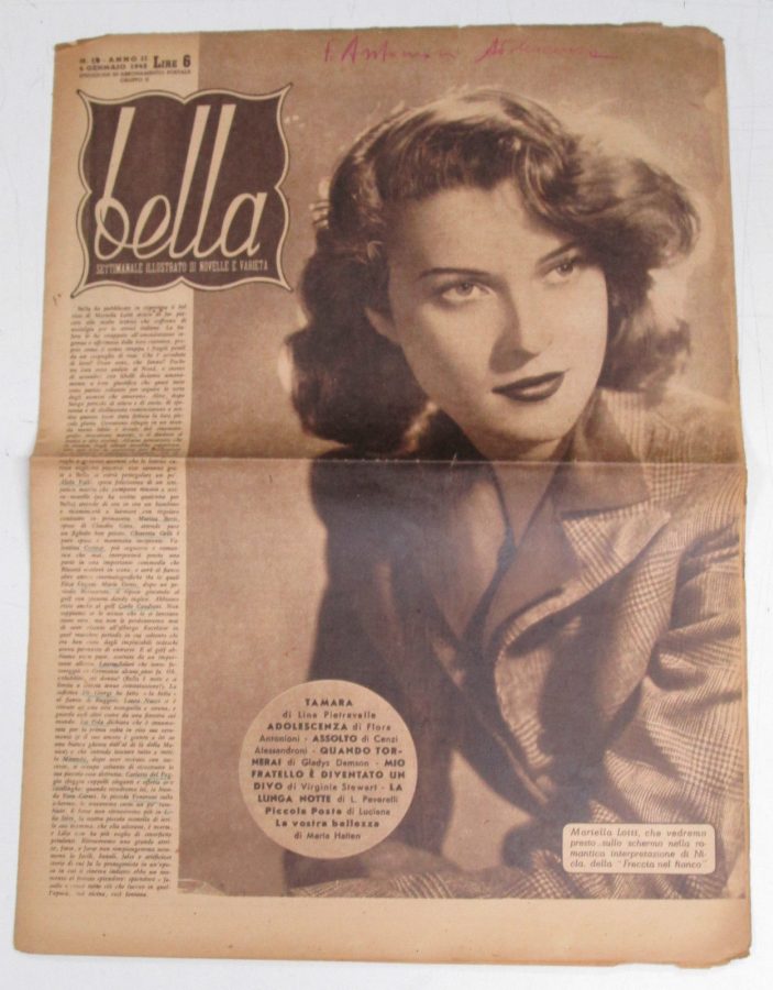 BELLA magazine side cover Issue 12 4 January 1945