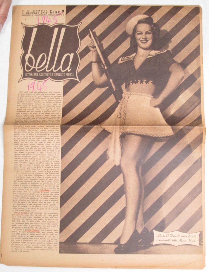 BELLA magazine side cover Issue 13 11 January 1945