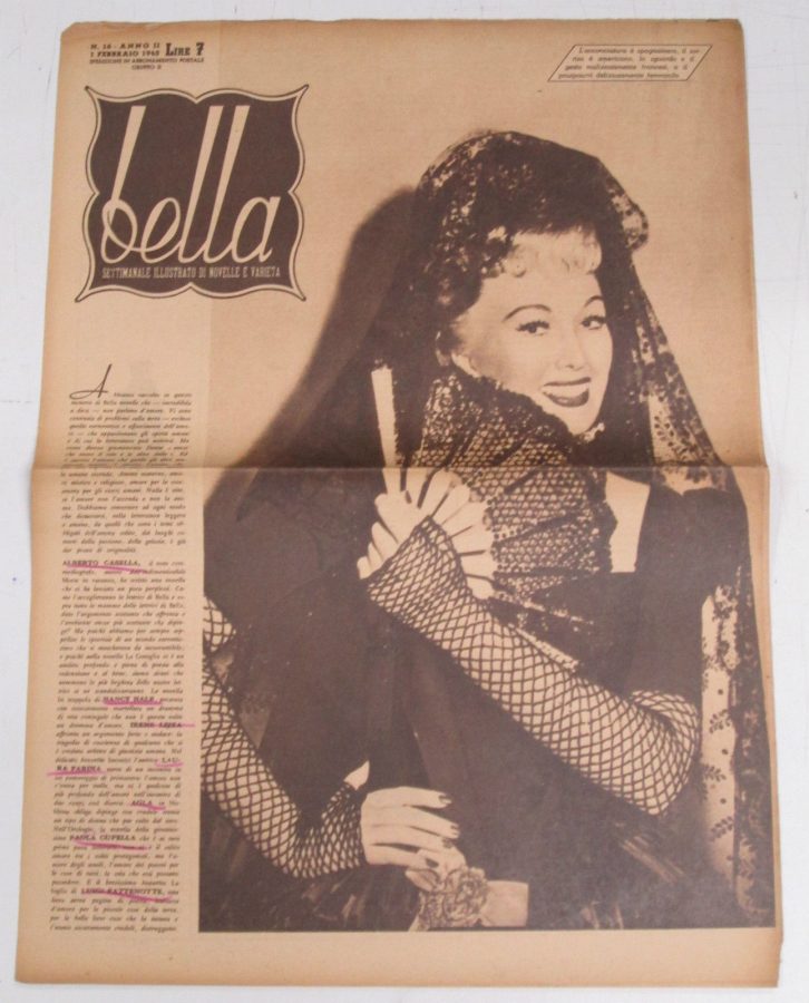 BELLA magazine side cover Issue 16 1 February 1945