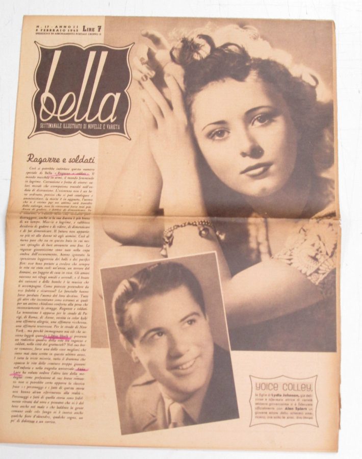 BELLA magazine side cover Issue 17 8 February 1945