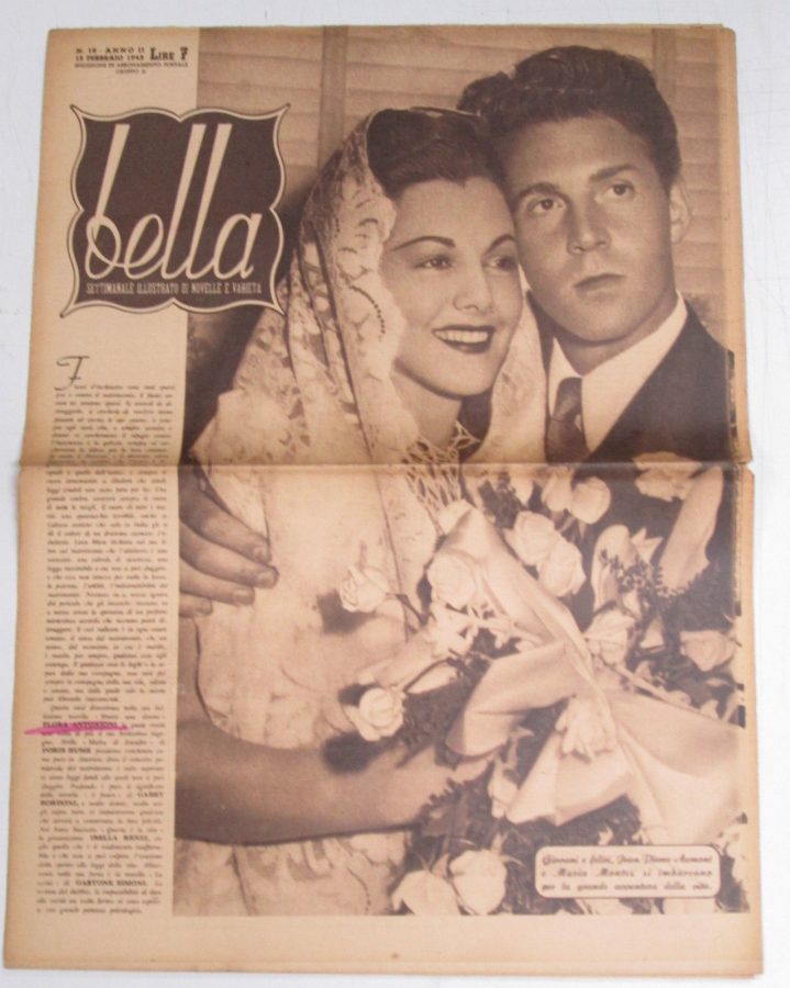 BELLA magazine side cover Issue 18 15 February 1945