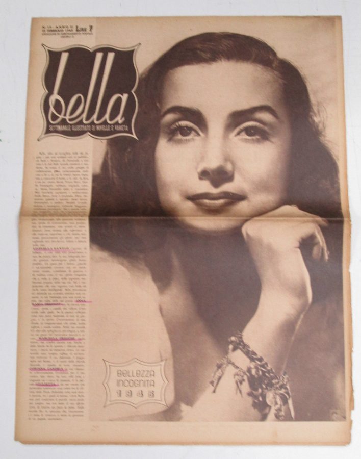BELLA magazine side cover Issue 19 22 February 1945