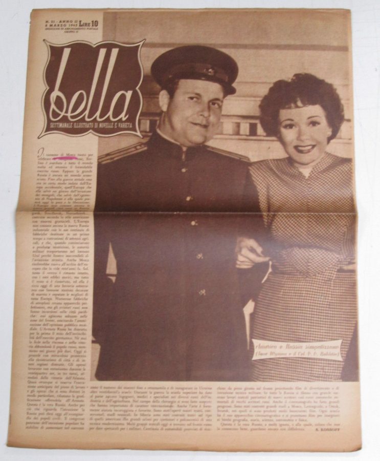 BELLA magazine side cover Issue 21 8 March 1945