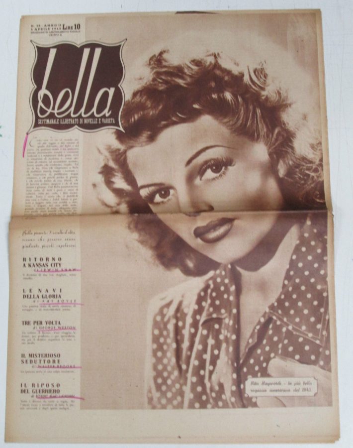 BELLA magazine side cover Issue 25 5 April 1945