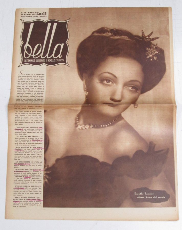 BELLA magazine side cover Issue 28 26 April 1945