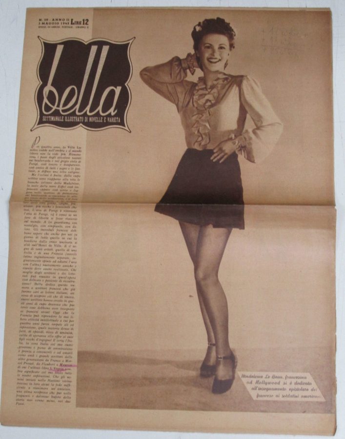 BELLA magazine side cover Issue 29 3 May 1945