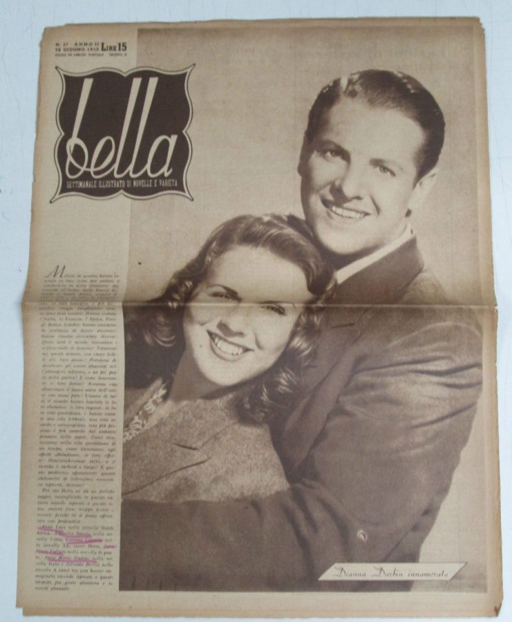 BELLA magazine side cover Issue 37 28 June 1945