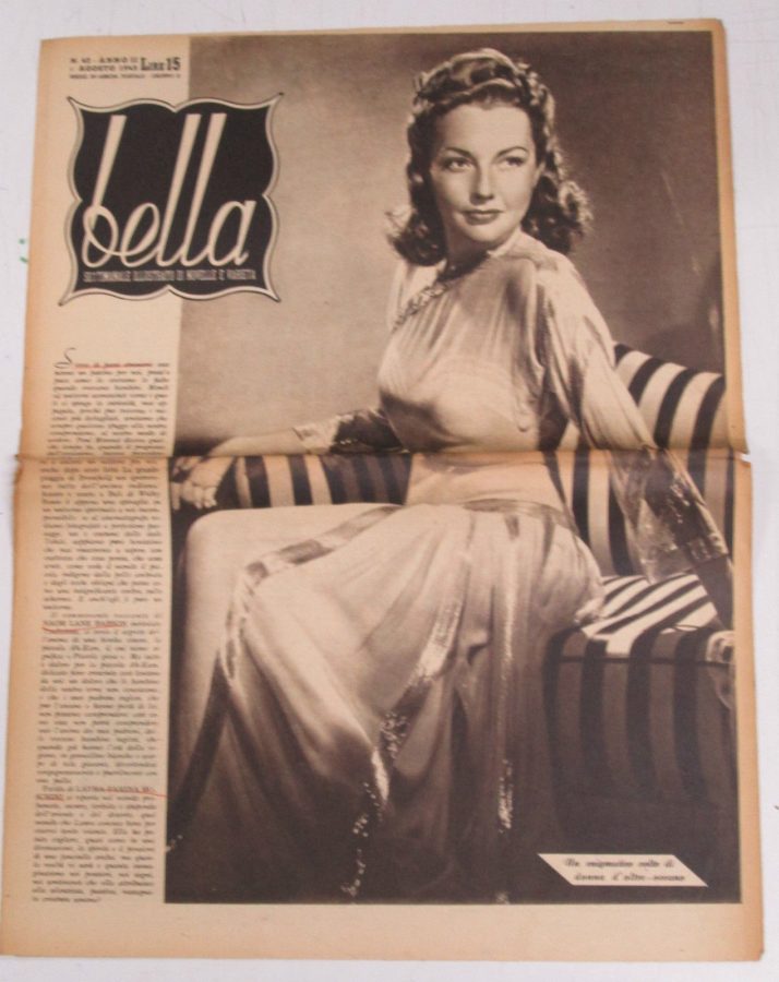 BELLA magazine side cover Issue 42 2 August 1945