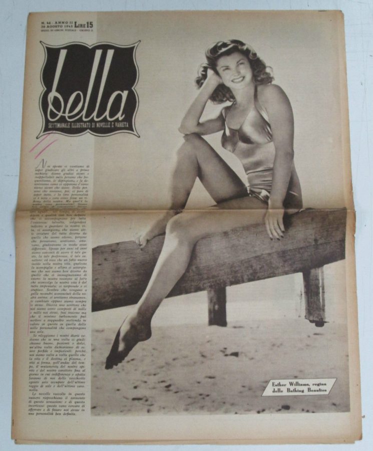 BELLA magazine side cover Issue 46 30 August 1945