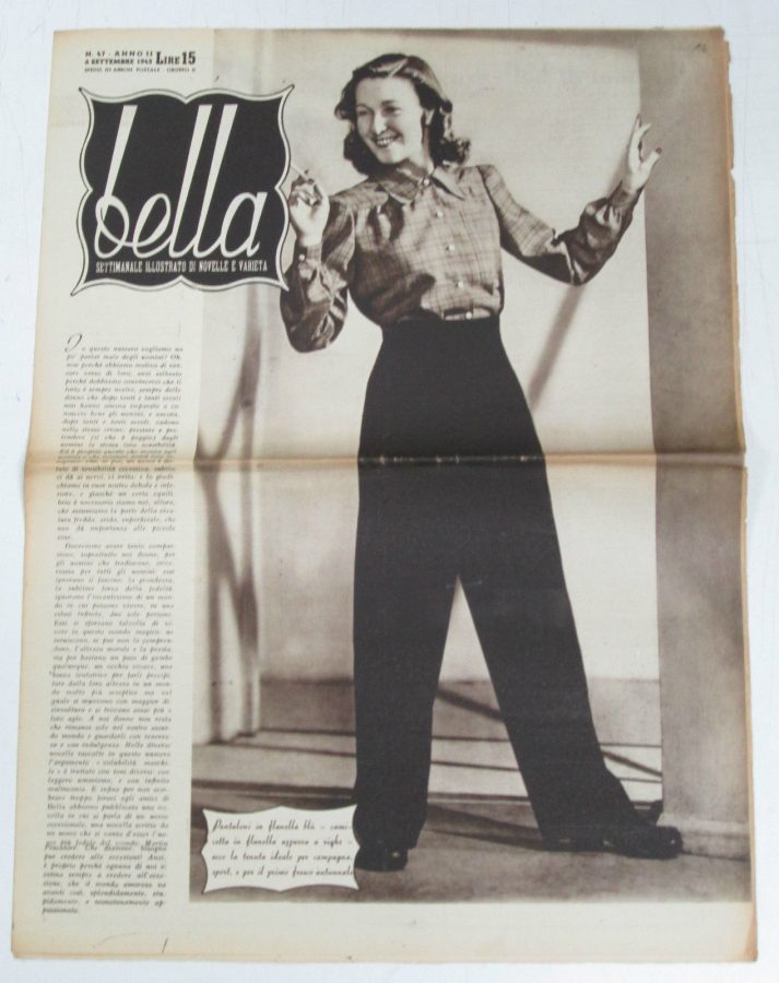 BELLA magazine side cover Issue 47 6 September 1945
