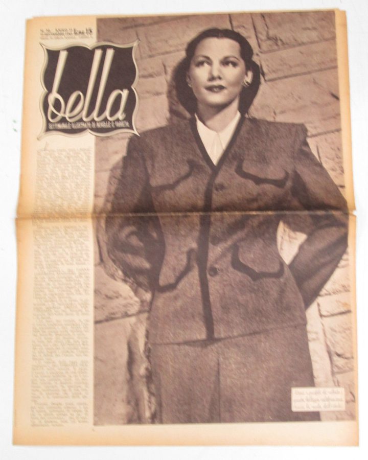 BELLA magazine side cover Issue 50 27 September 1945