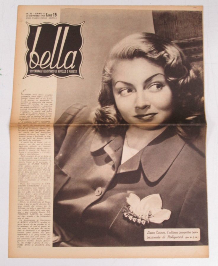 BELLA magazine side cover Issue 53 18 October 1945
