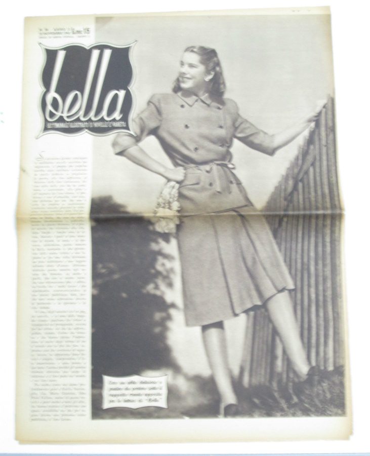 BELLA magazine side cover Issue 58 22 November 1945