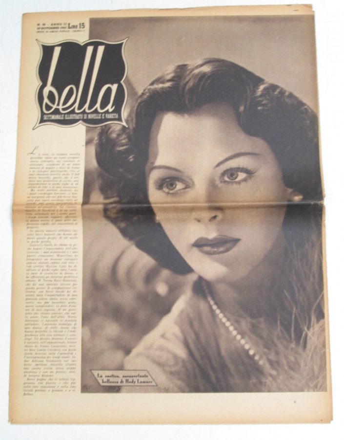 BELLA magazine side cover Issue 59 29 November 1945