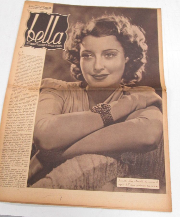 BELLA magazine side cover Issue 2 10 January 1946