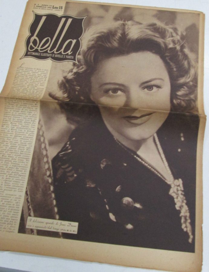 BELLA magazine side cover Issue 5 5 February 1946