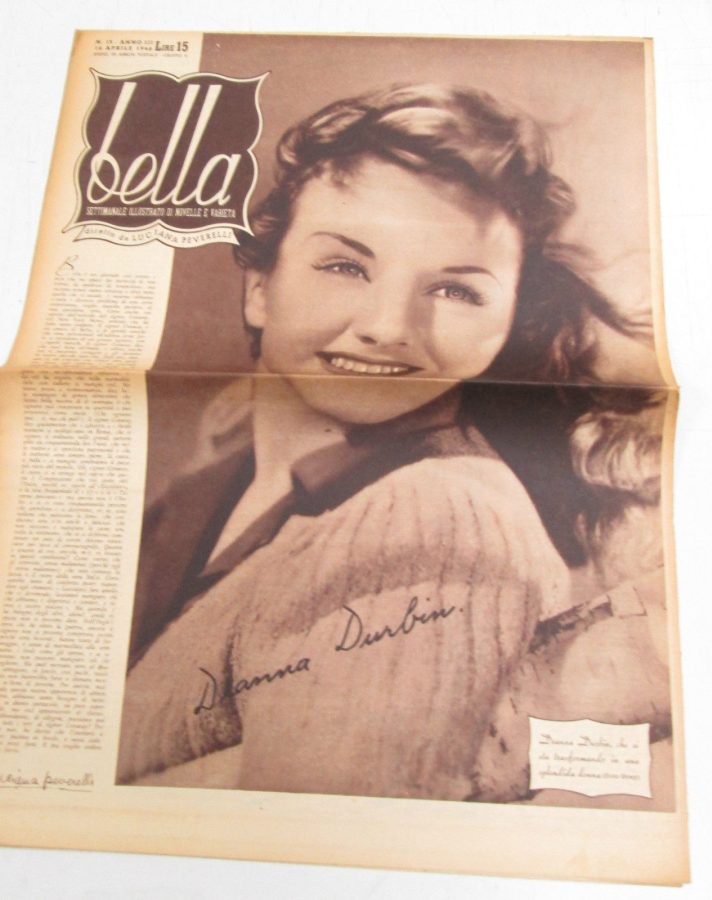 BELLA magazine side cover Issue 15 16 April 1946