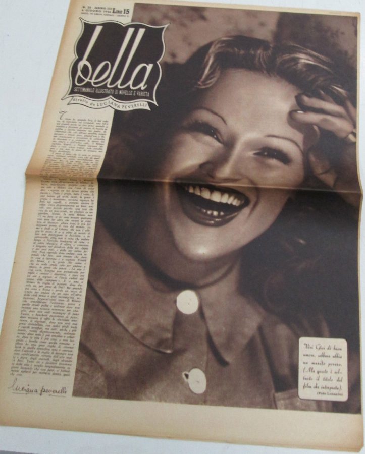 BELLA magazine side cover Issue 22 4 June 1946