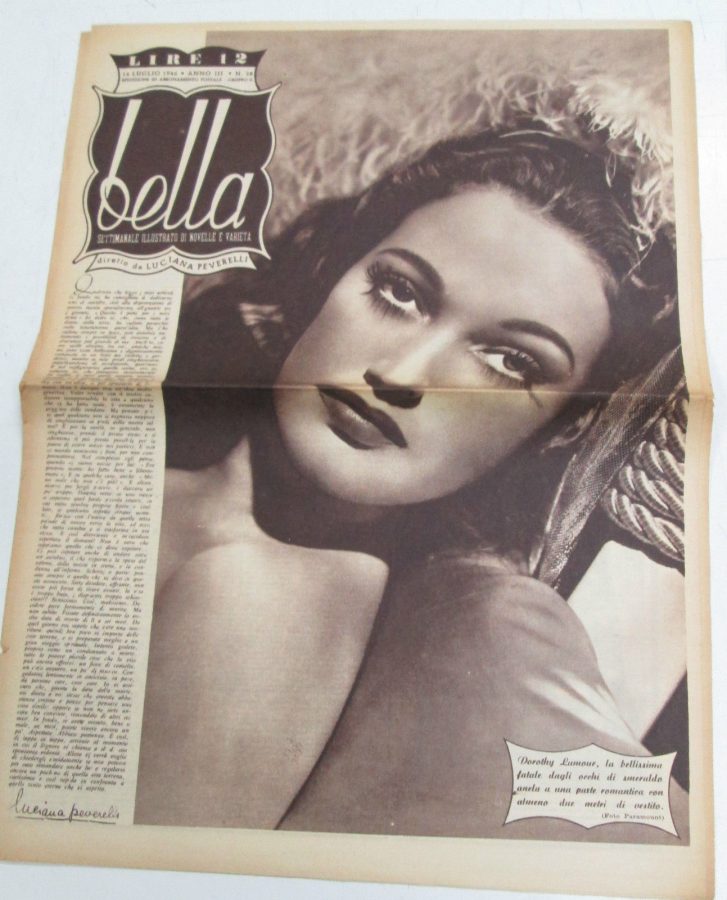 BELLA magazine side cover Issue 28 14 July 1946