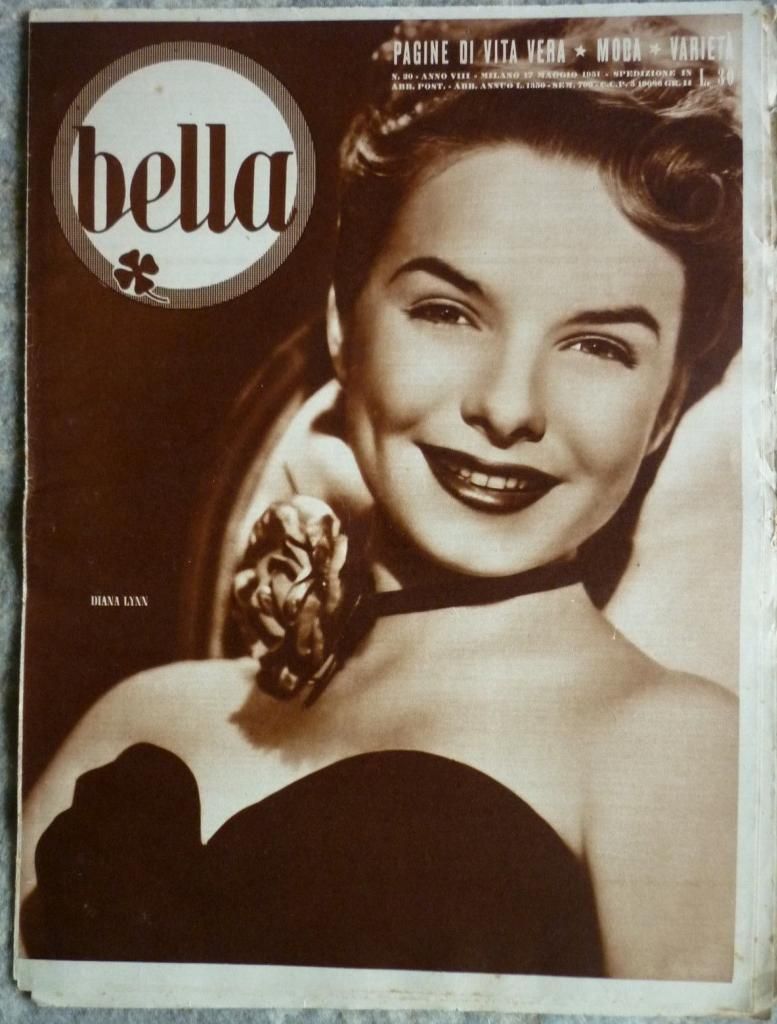 BELLA magazine side cover Issue 20 17 May 1951