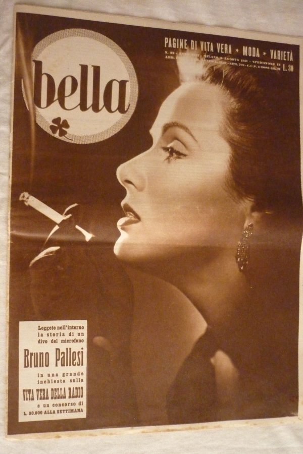 BELLA magazine side cover Issue 32 9 August 1951