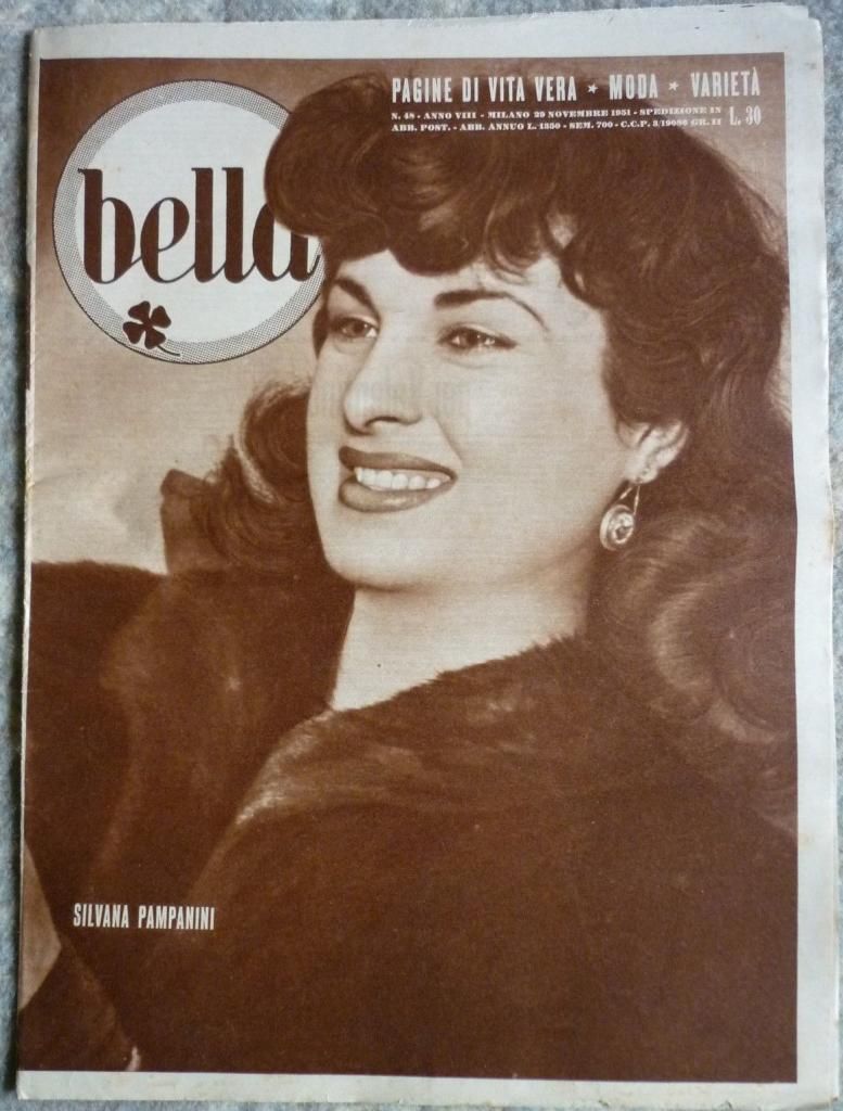 BELLA magazine side cover Issue 48 29 November 1951