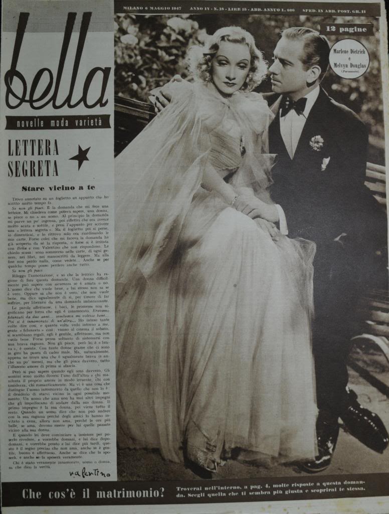 BELLA magazine side cover 6 May 1947