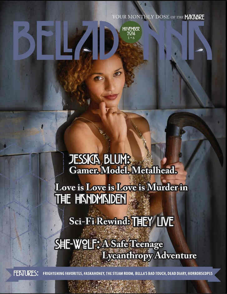 BELLADONNA magazine side cover Issue 6 November 2016