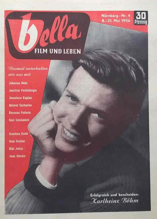 BELLA (De) magazine side cover Issue 4 8 May 1956