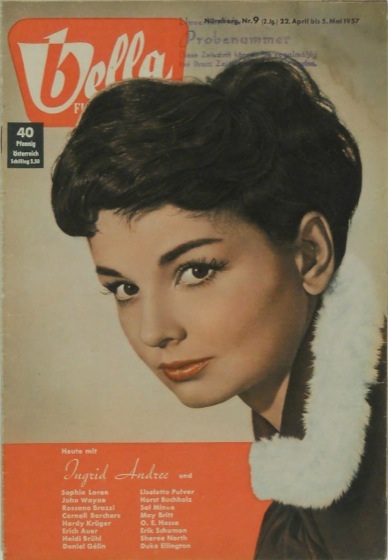 BELLA (De) magazine side cover Issue 9 22 April 1957