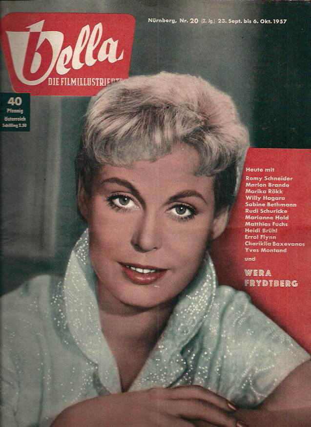 BELLA (De) magazine side cover Issue 20 23 September 1957
