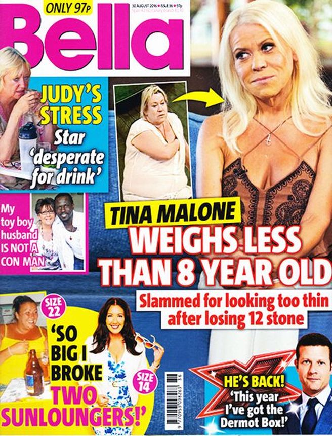 BELLA UK magazine side cover 30 August 2016