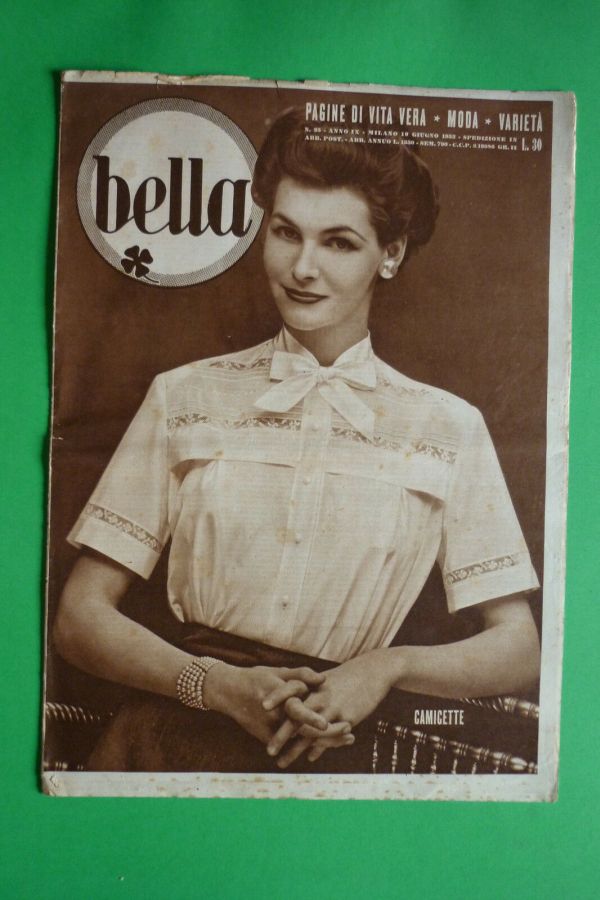BELLA magazine side cover Issue 25 19 June 1952