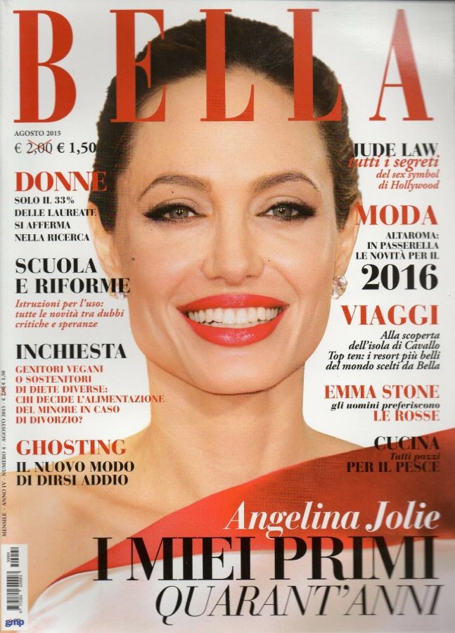 BELLA magazine side cover  August 2015