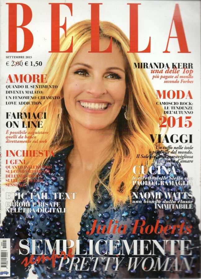 BELLA magazine side cover  September 2015