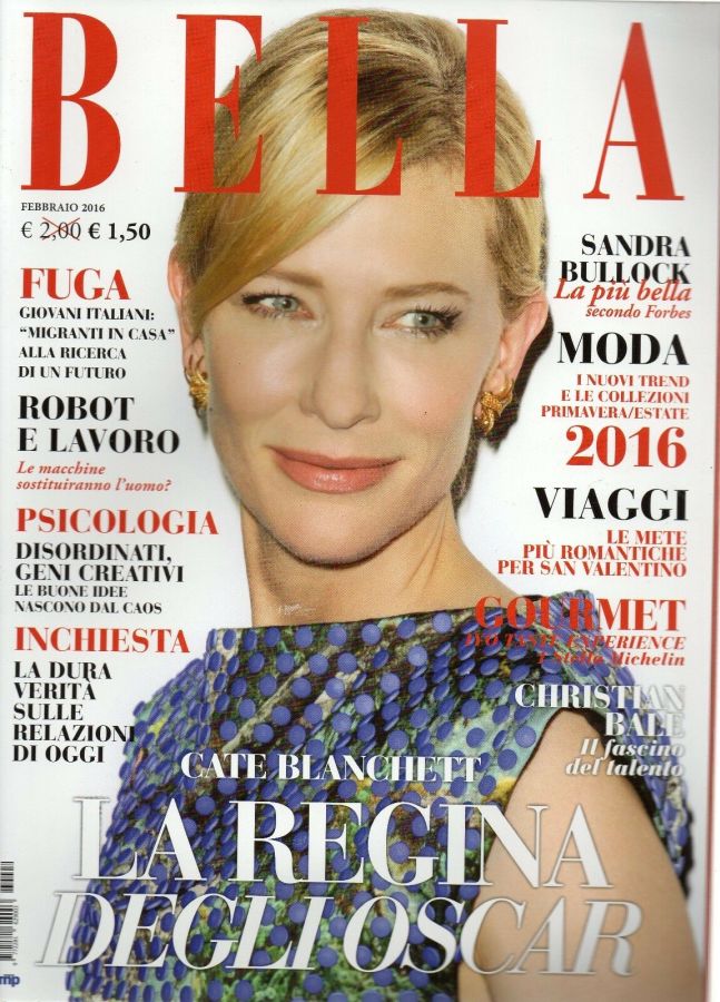 BELLA magazine side cover  February 2016