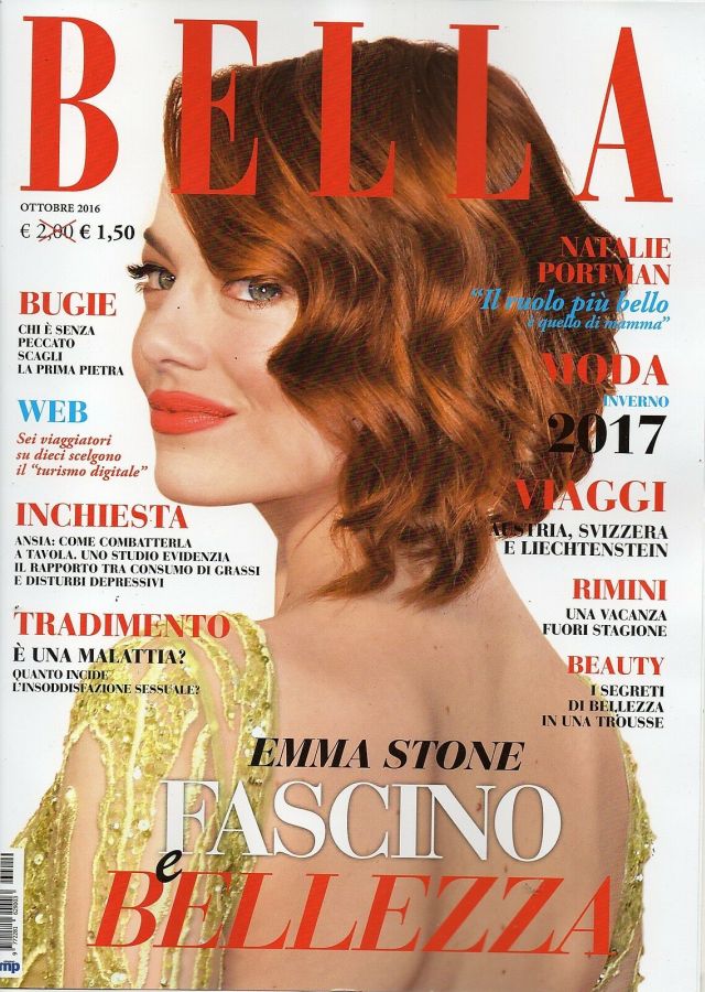 BELLA magazine side cover  October 2016