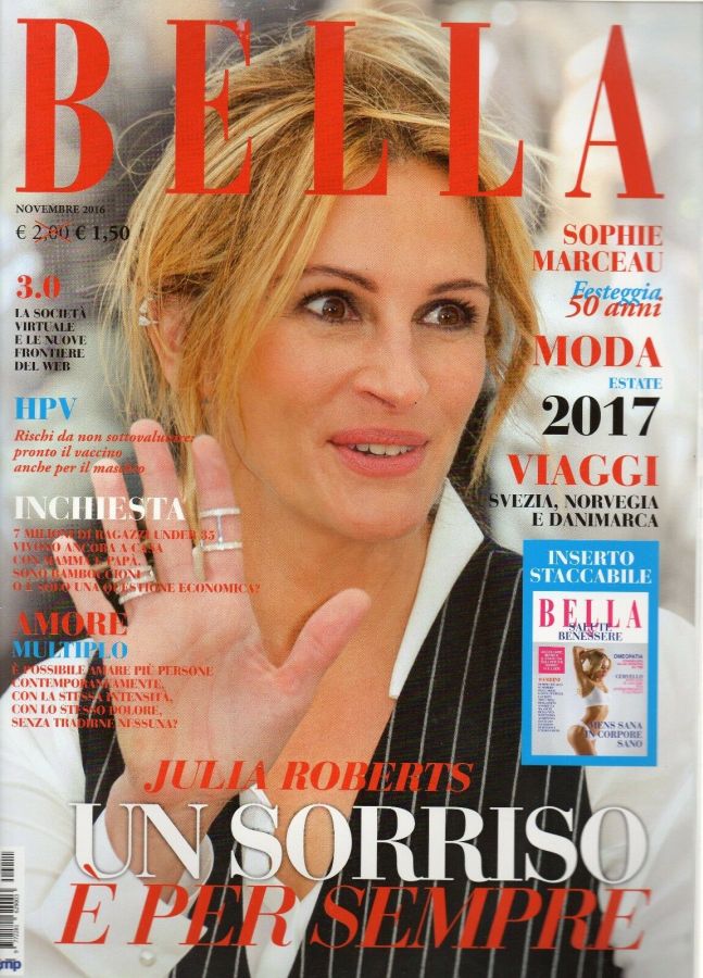 BELLA magazine side cover  November 2016