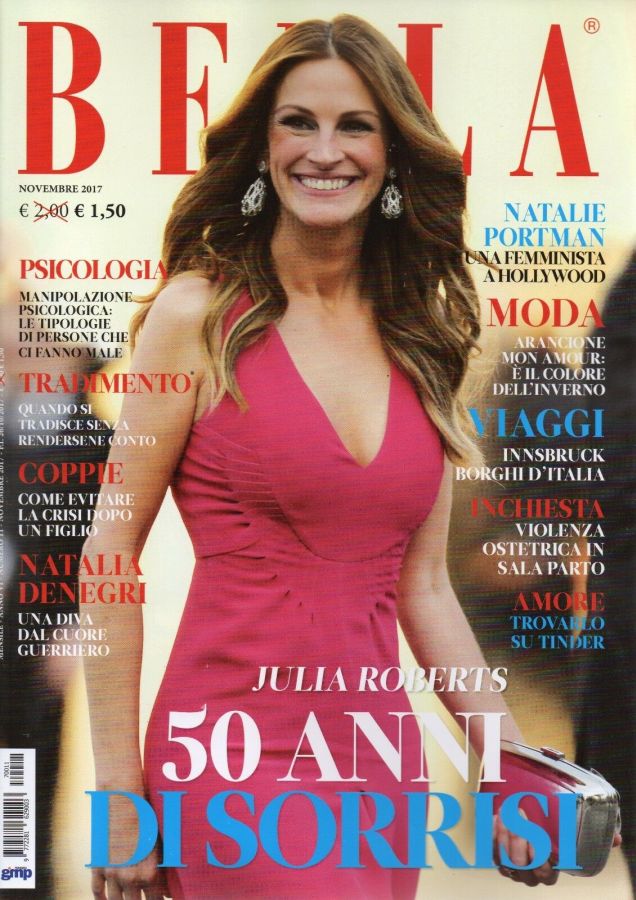BELLA magazine side cover  November 2017