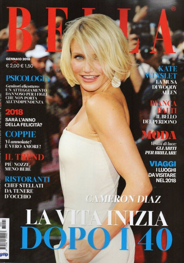 BELLA magazine side cover  January 2018
