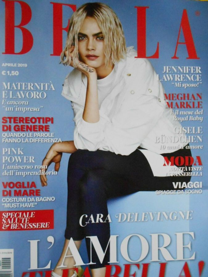BELLA magazine side cover  April 2019