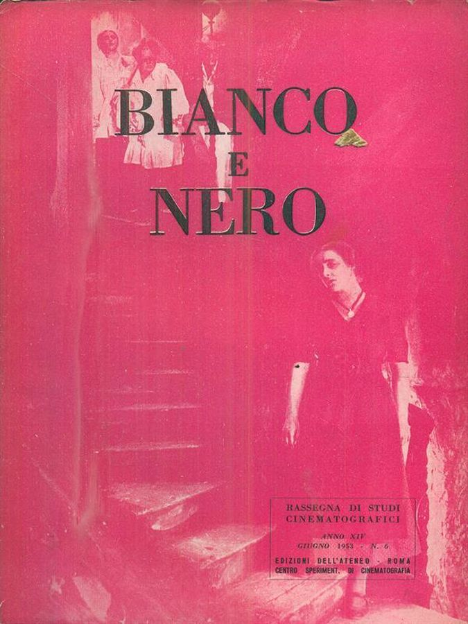 BIANCO E NERO magazine side cover Issue 6  June 1953