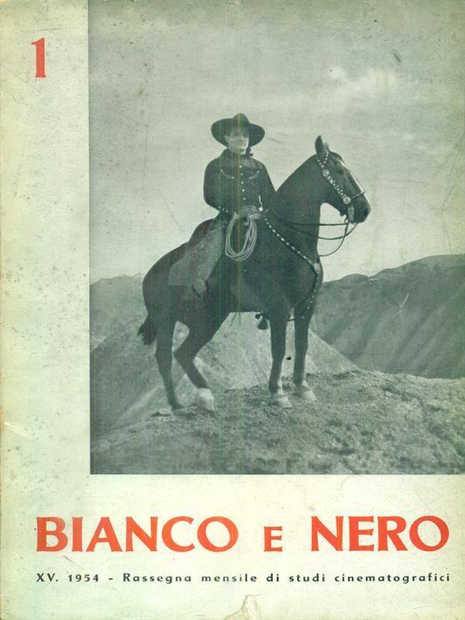 BIANCO E NERO magazine side cover  January 1954