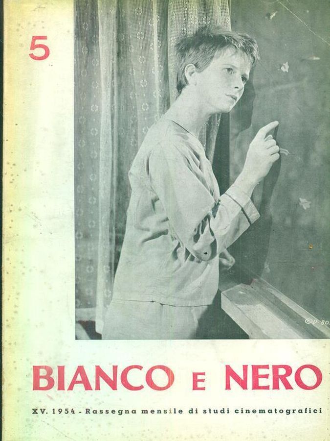 BIANCO E NERO magazine side cover  May 1954