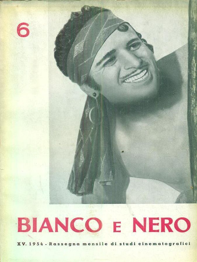 BIANCO E NERO magazine side cover  June 1954