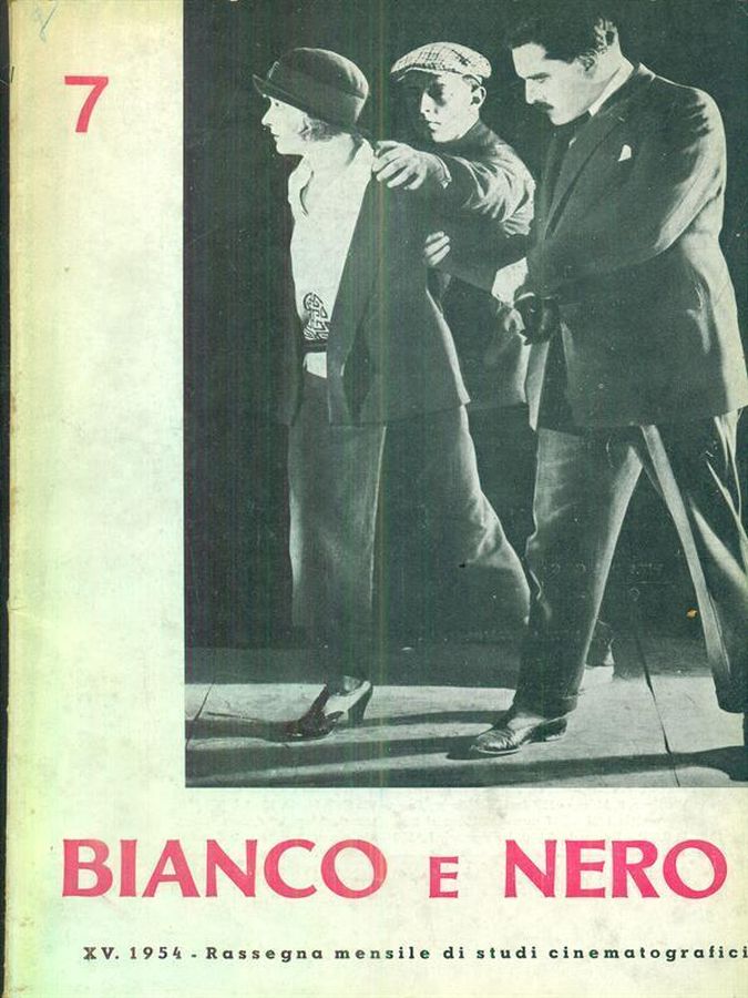 BIANCO E NERO magazine side cover  July 1954