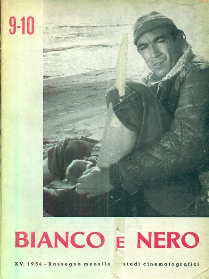 BIANCO E NERO magazine side cover  September/October 1954