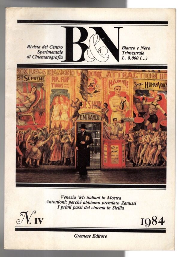 BIANCO E NERO magazine side cover  October/December 1984