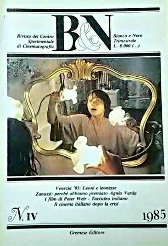 BIANCO E NERO magazine side cover  October/December 1985